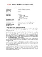 TE2020 (Outline) Technical Writing and Presentation(updated)