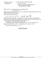 Đề thi vào lớp 10 PTTH Lam Sơn Thanh Hoá năm học 20012002 môn thi: Toán (dành cho lớp chuyên toán)44101