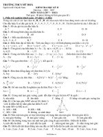 Kiểm tra học kỳ II năm học : 2006 – 2007 môn toán lớp 7 – thcs thời gian : 90 phút ( không kể thời gian giao đề )51070