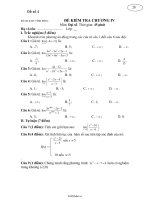 Đề kiểm tra chương IV môn: Đại số 11 (Đề 4)50458