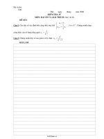 Kiểm tra 15 phút môn: Đại số và giải thích ( lần 1 kì II)52925