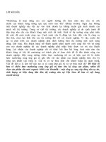 Phân tích chiến lược marketing cung ứng giá trị theo chu kỳ sống sản phẩm sữa tươi Organic của vinamilk