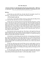 Bài thu hoạch  Câu hỏi: Trình bày các giải pháp phát triển giáo dục giai đoạn 2011 – 2020. tại sao giải pháp 1 được xem là giải pháp đột phá, giải pháp 2 là giải pháp then chốt50054