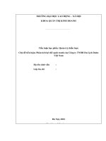 Tiểu luận học:Phân tích lợi thế cạnh tranh của Công ty TNHH Du Lịch Dulos Việt Nam