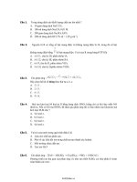 Luyện thi Đại học môn Hóa  Đề số 2553115