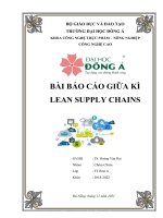 BÀI báo cáo GIỮA kì LEAN SUPPLY CHAINS  PHÂN TÍCH hệ THỐNG LEAN SUPPLY CHAINS TRONG CÔNG TY THỰC PHẨM KINH đô MIỀN bắc 