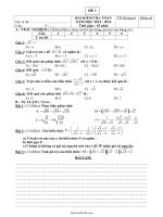 Đề kiểm tra Đại số 9 chương I: Căn bậc hai  Căn bậc ba (Đề 1)49289