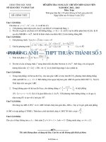 Đề kiểm tra năng lực chuyên môn giáo viên Năm học 2012  2013 Môn: Toán52995