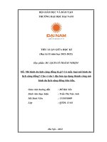 Tiểu luận: Mô hình du lịch cộng đồng là gì? Có mấy loại mô hình du lịch cộng đồng? Cho ví du 1 địa bàn áp dụng thành công mô hình du lịch cộng đồng tiên tiến.