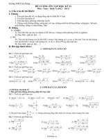 Đề cương ôn tập học kỳ II môn Toán – khối 11 Trường THPT Lộc Hưng51260