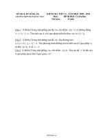 Kiểm tra tiết 11 môn: Hình học 11 (chuẩn)51477