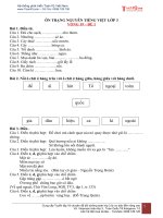 VÒNG 19   bộ ôn TRẠNG NGUYÊN TIẾNG VIỆT lớp 3 