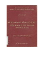 (LUẬN văn THẠC sĩ) một số giải pháp phát triển đội ngũ giáo viên trường trung học kỹ thuật lý tự trọng thành phố hồ chí minh​ 