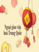 slide thuyết trình tiểu luận ngoại giao văn hoá trung quốc 