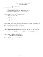 Đề thi thử học kì I: lớp 10 a0 (thời gian : 90 phút)51099