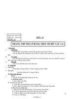 Giáo án Công nghệ 6  Tiết 25: Trang trí nhà ở bằng một số đồ vật ( tiếp )55623