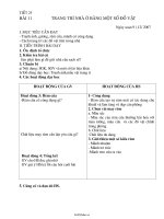 Giáo án Công nghệ 6  Tiết 25  Bài 11: Trang Trí Nhà Ở Bằng Một Số Đồ Vật55379