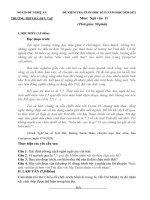 Đề thi học kì 2 môn Ngữ văn lớp 11 năm 2020-2021 có đáp án - Trường THPT Hà Huy Tập