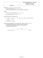 Đề số 14  ôn tập học kì 2 – năm học môn toán lớp 10 thời gian làm bài 90 phút56060