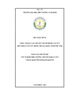 Thực trạng vận chuyển người bệnh cấp cứu đến khoa cấp cứu bệnh viện đa khoa tỉnh phú thọ 