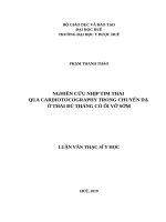 Nghiên cứu đặc điểm cardiotocography trong chuyển dạ ở thai đủ tháng có ối vỡ sớm (FULL TEXT)