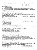 Đề thi học kì 2 môn Lịch sử lớp 9 năm 2020-2021 - Trường THCS Trần Quốc Toản