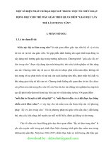 (SKKN CHẤT 2020) một số biện pháp chỉ đạo đội ngũ trong việc tổ chức hoạt động học cho trẻ mẫu giáo theo quan điểm giáo dục lấy trẻ làm trung tâm 