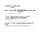 NỘI DUNG GHI BÀI – ĐỊA LÍ 6 Bài 10: QUÁ TRÌNH NỘI SINH VÀ NGOẠI SINH. CÁC DẠNG ĐỊA HÌNH CHÍNH. KHOÁNG SẢN.