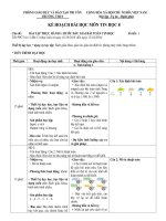KẾ HOẠCH BÀI HỌC MÔN TIN HỌC 8  Chủ đề: BÀI TẬP THỰC HÀNH 1: BƯỚC ĐẦU GIẢI BÀI TOÁN TIN HỌC