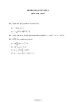 Đề kiểm tra 45 phút lớp 11 môn: Toán _ Đại số54040