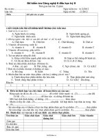 Đề kiểm tra Công nghệ 6 đầu học kỳ II Thời gian làm bài 15 phút55817