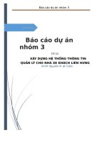 Xây dựng hệ thống thông tin quản lý cho nhà xe khách liên hưng