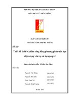 BÁO CÁO BÀI TẬP LỚN THIẾT KẾ TỔNG HỢP HỆ THỐNG  Thiết kế thiết bị chấm công bằng phương pháp trắc học nhận dạng vân tay sử dụng esp32