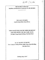 (tiểu luận cán bộ quản lý giáo dục) nâng cao kỹ năng làm việc nhóm cho đội ngũ giáo viên trường tiểu học nghĩa trung xã nghĩa trung huyện bù đăng tỉnh bình phước 