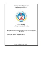 Xây dựng chiến lược công ty du lịch vietravel 