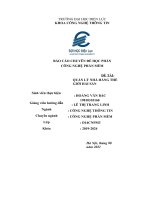 BÁO cáo CHUYÊN đề học PHẦN CÔNG NGHỆ PHẦN mềm đề TÀI QUẢN lý NHÀ HÀNG THẾ GIỚI hải sản 
