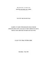 (LUẬN văn THẠC sĩ) nghiên cứu biến tính zeolite ZSM 5 thành zeolite ZSM 5 chứa mao quản trung bình ứng dụng trong một số hợp chất dị vòng 