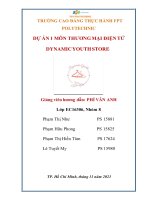 Dự án môn thương mại điện tử dynamic youth store 