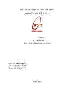 BÁO CÁO THỰC TẬP CƠ SỞ Bài 1 Cài đặt hệ điều hành máy trạm Windows