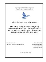 BÁO CÁO THỰC TẬP QUY TRÌNH PHỤC VỤ HÀNH KHÁCH QUA QUỐC NỘI  JETSTAR PACIFIC