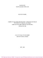 (LUẬN văn THẠC sĩ) nghiên cứu đặc điểm sinh thái học và phân bố loài thạch tùng răng cưa (huperzia serrata thunb ) ở khu bảo tồn thiên nhiên bắc hướng hóa, tỉnh quảng trị 