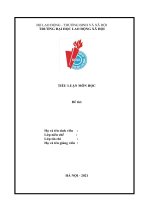 TIỂU LUẬN phân tích nội dung các phong cách đàm phán trong kinh doanh  hãy lấy một ví dụ hay một câu chuyện thực tế sinh động về các phong cách đàm phán trong kinh doanh  hãy phân tích tình huống, trình bảy qu 