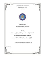 Nhận dạng nội dung chiến lược của doanh nghiệp VINMART