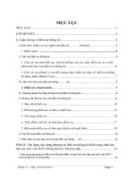 tiểu luận trình bày những vấn đề chủ yếu của điều tra thống kê và vận dụng để xây dựng một phương án điều tra 