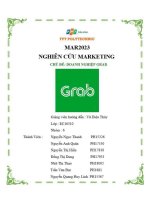 Nghiên cứu marketing của doanh nghiệp grab 