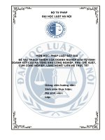 Tiểu luận trách nhiệm của doanh nghiệp đầu tư kinh doanh kết cấu hạ tầng khu công nghiệp, khu chế xuất, cụm công nghiệp, làng nghề liên hệ thực tế