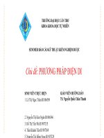 SENIMER báo cáo kỹ THUẬT KIỂM NGHIỆM dược chủ đề PHƯƠNG PHÁP điện DI 