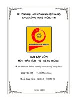 BÀI tập lớn môn PHÂN TÍCH THIẾT kế hệ THỐNG đề tài phân tích thiết kế hệ thống cho cửa hàng bán quần áo 