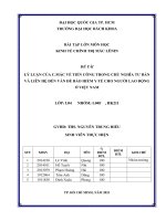 BÀI TẬP LỚN MÔN HỌC KINH TẾ CHÍNH TRỊ MÁC LÊNIN