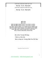 (SKKN CHẤT 2020) một số biện pháp nâng cao chất lượng tổ chức hoạt động vui chơi ngoài trời cho trẻ mẫu giáo ở trường mầm non (1) 